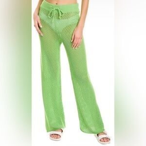 Green Mesh Women's Pants